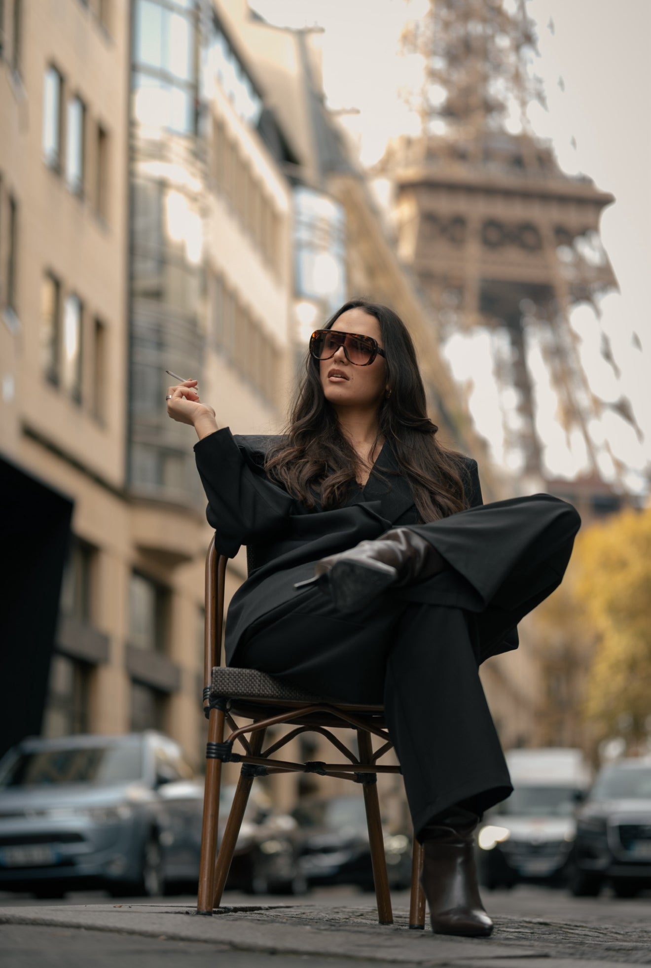 Blazer oversize noir