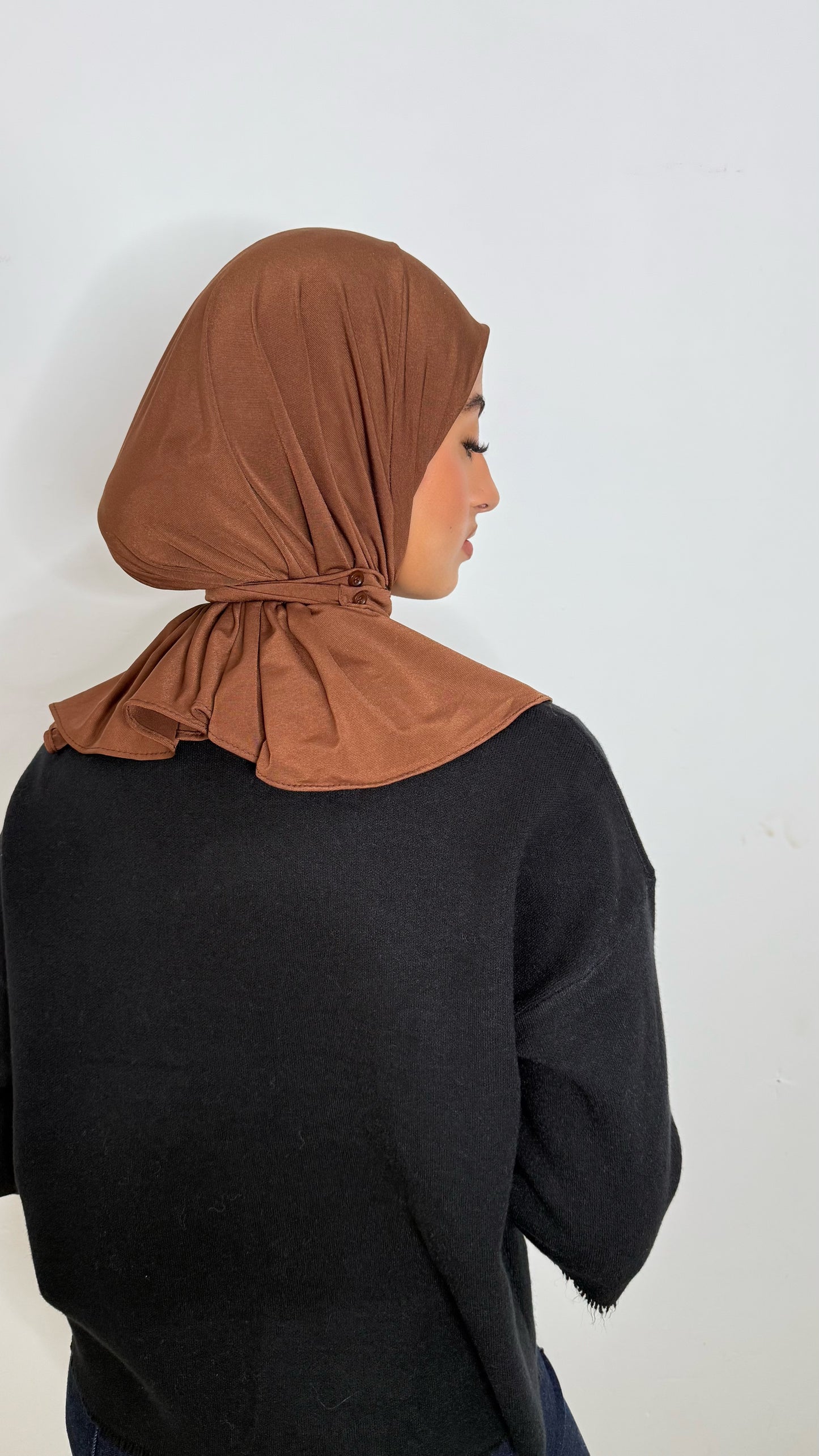 Cagoule en JERSEY chocolat