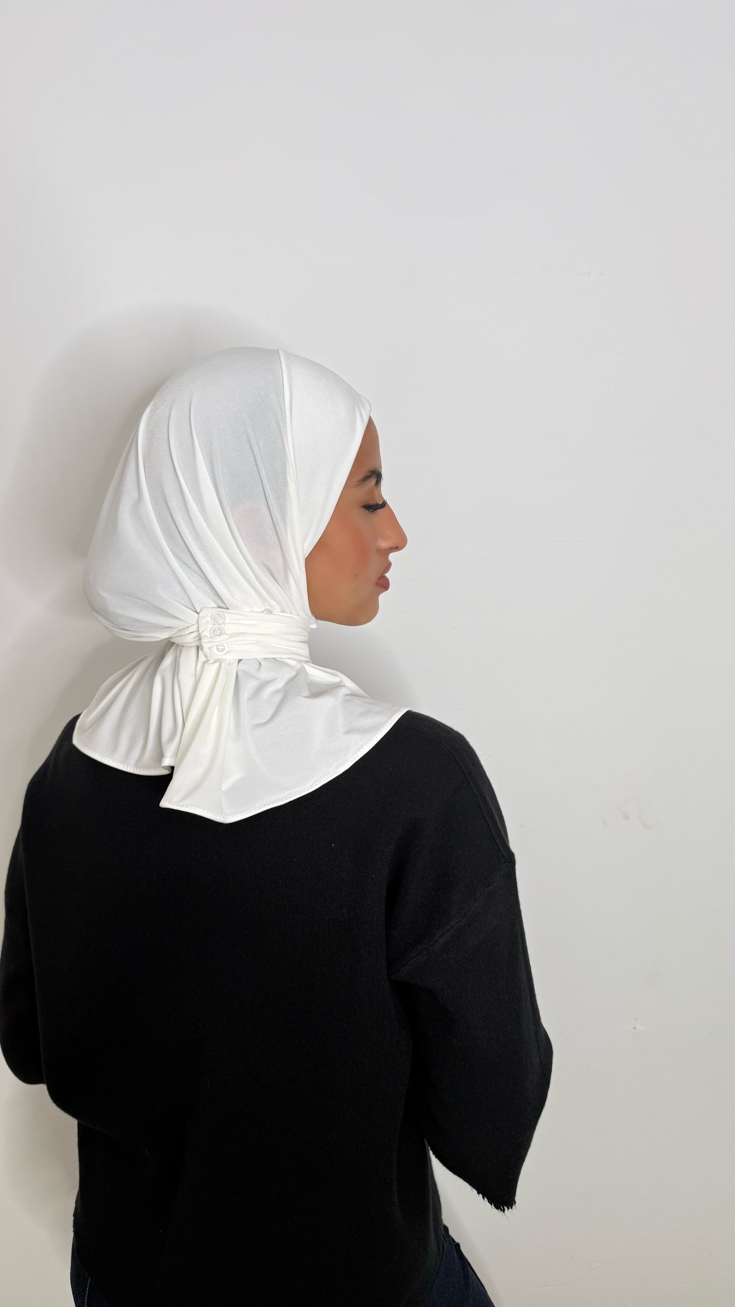 Cagoule en JERSEY - Blanc