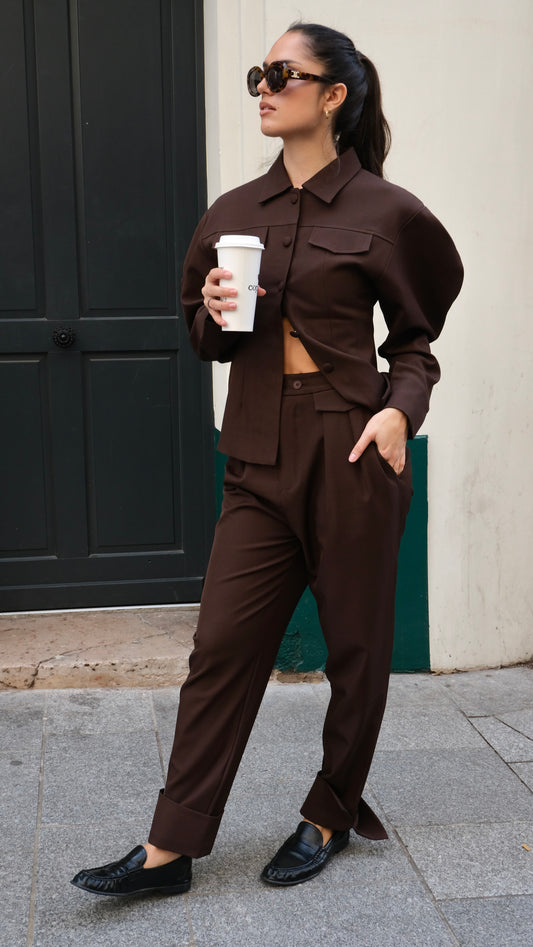 Ensemble manches BALLON- choco