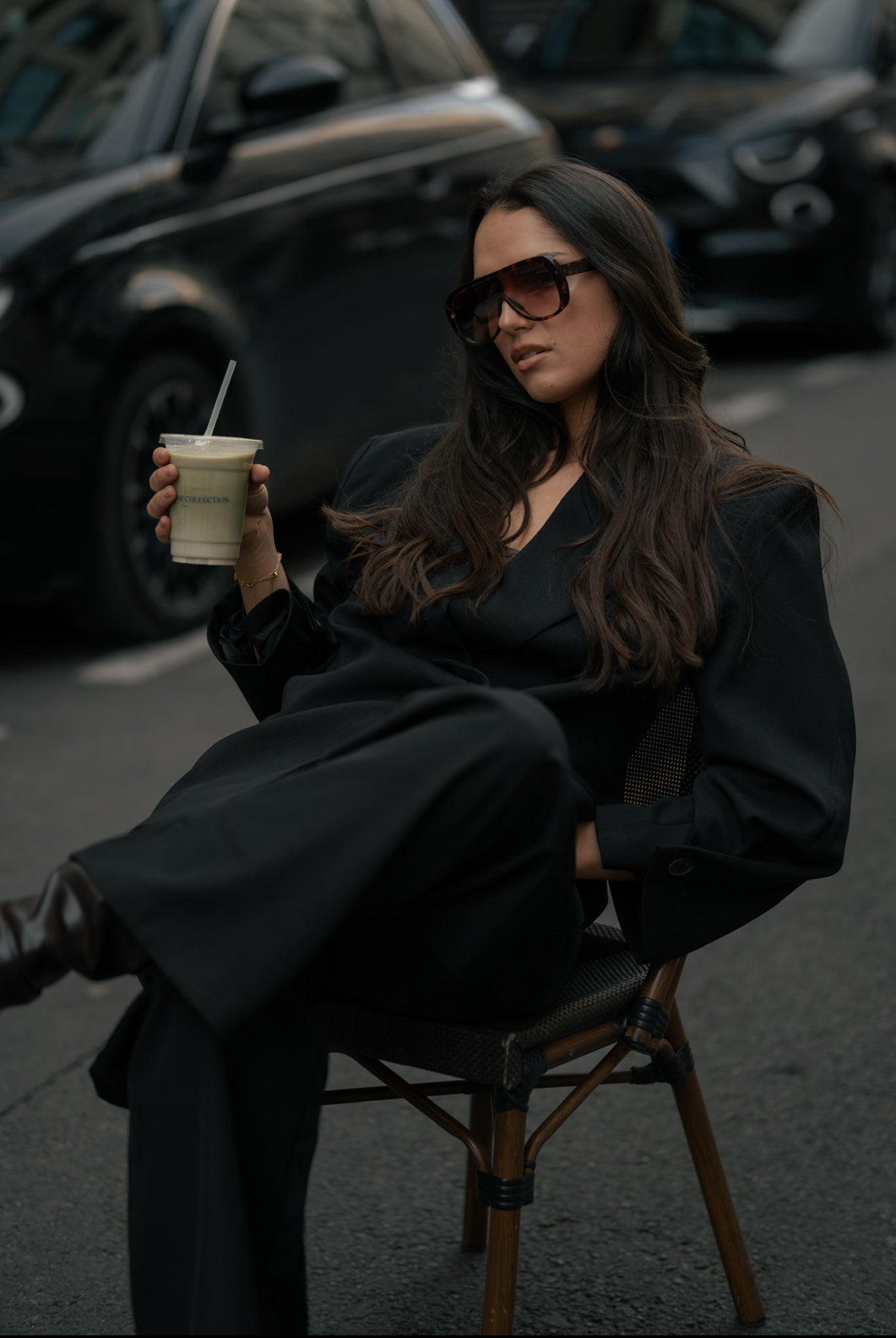 Blazer oversize noir