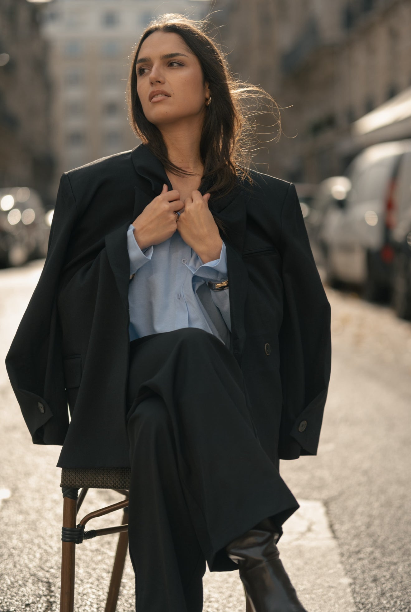 Blazer oversize noir