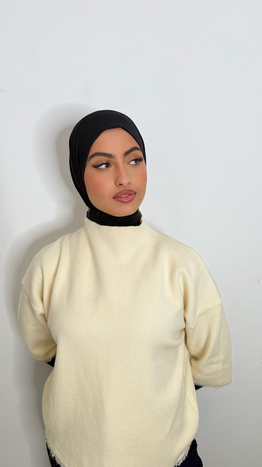 Cagoule en JERSEY noir