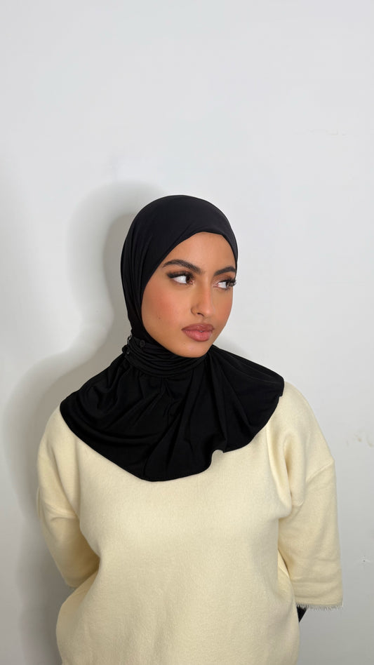 Cagoule en JERSEY noir