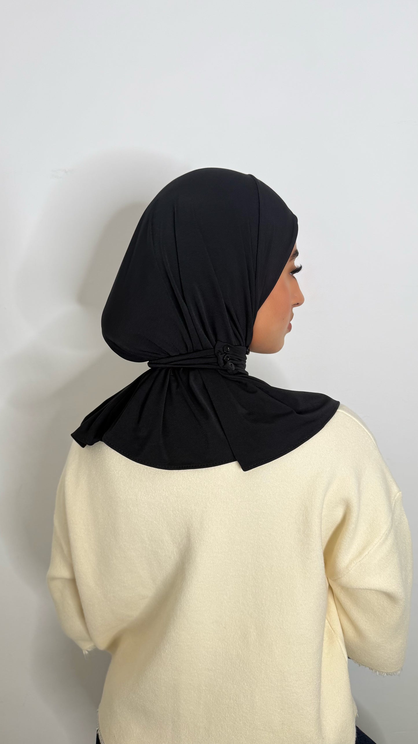 Cagoule en JERSEY noir