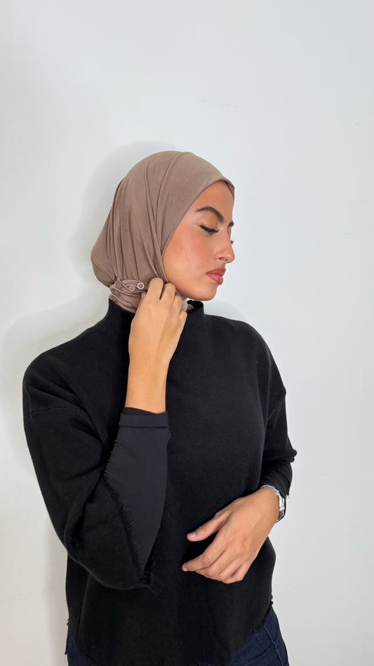 Cagoule JERSEY - Beige Taupe