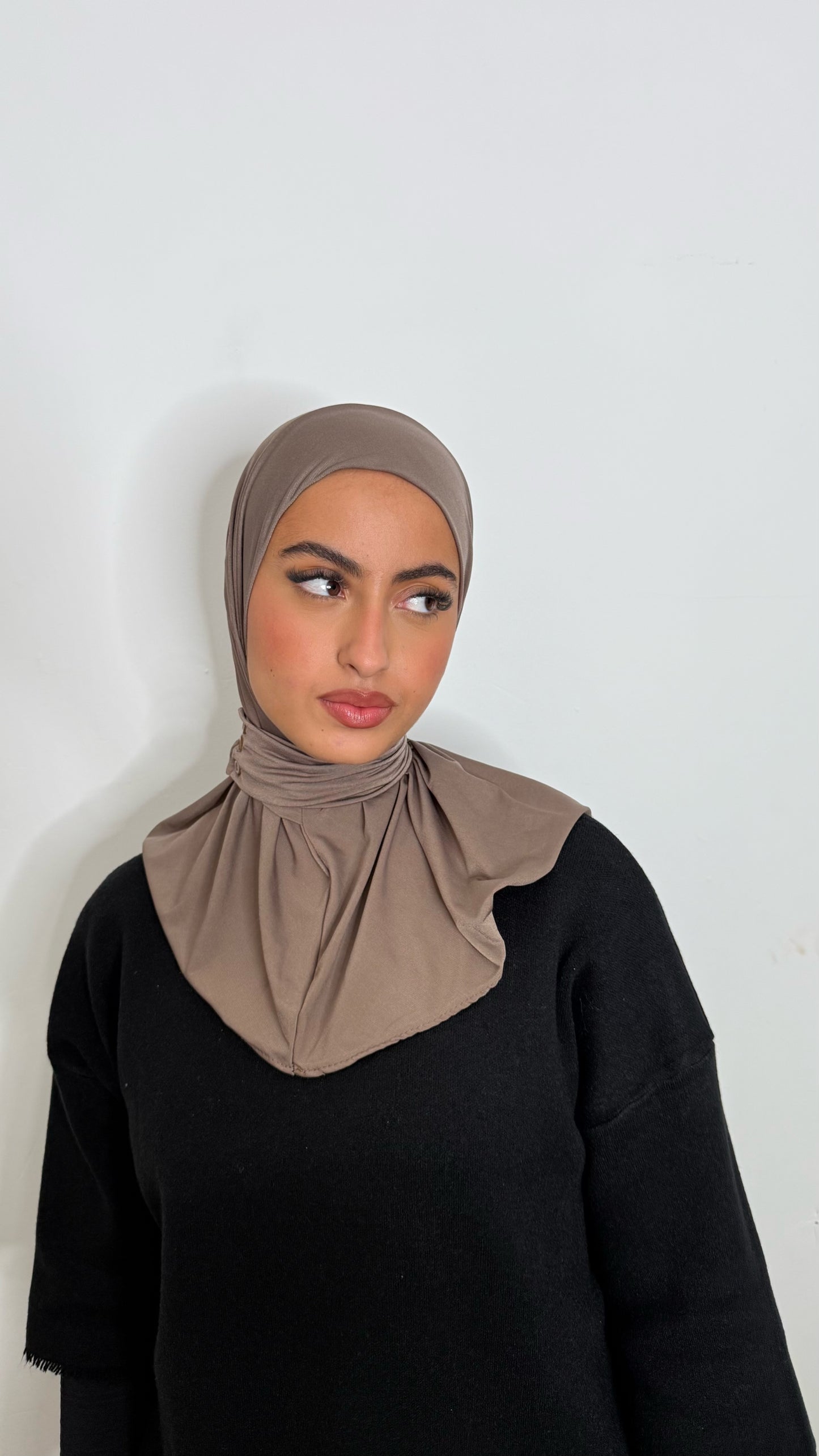 Cagoule JERSEY- Taupe