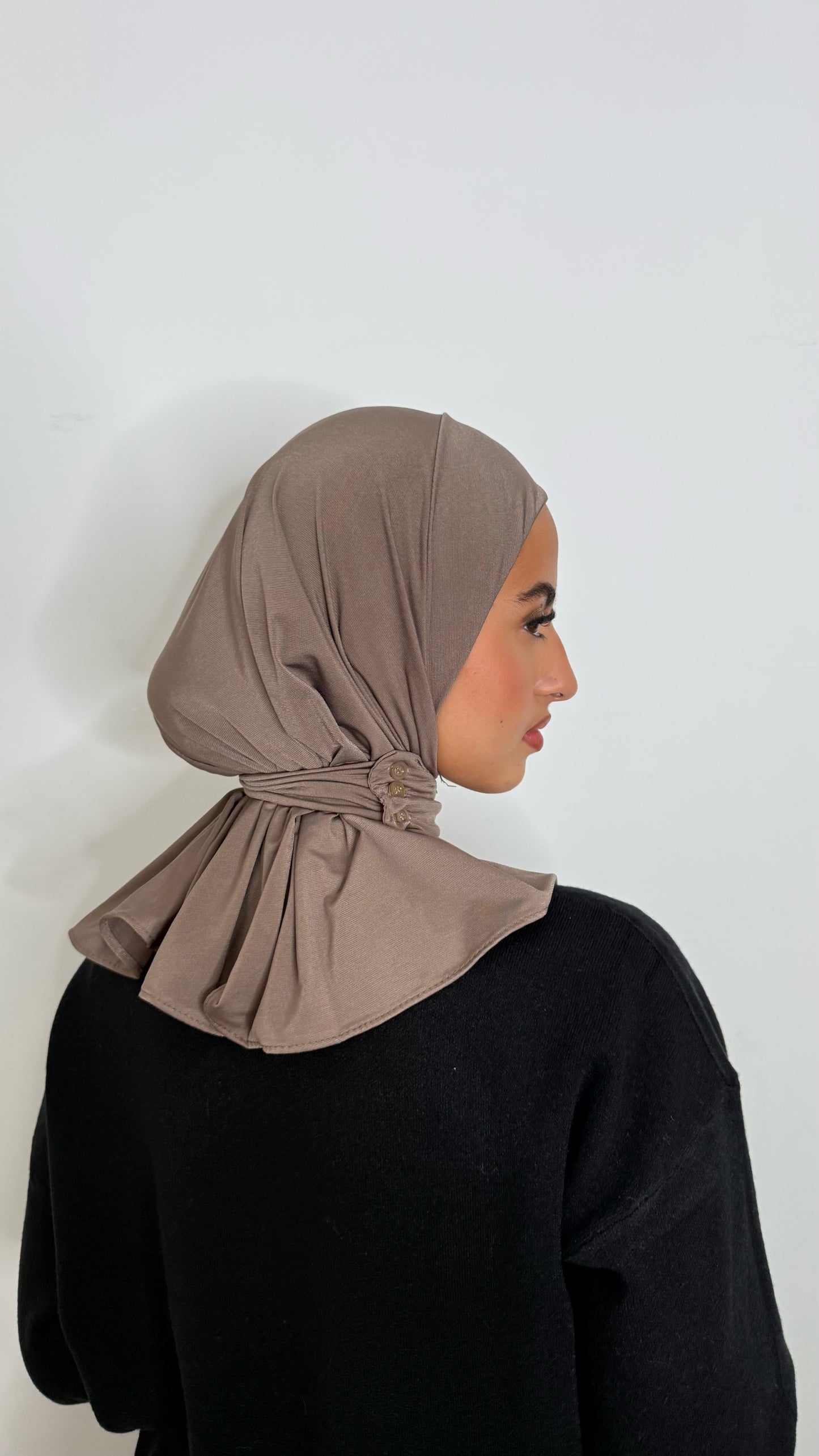 Cagoule JERSEY- Taupe