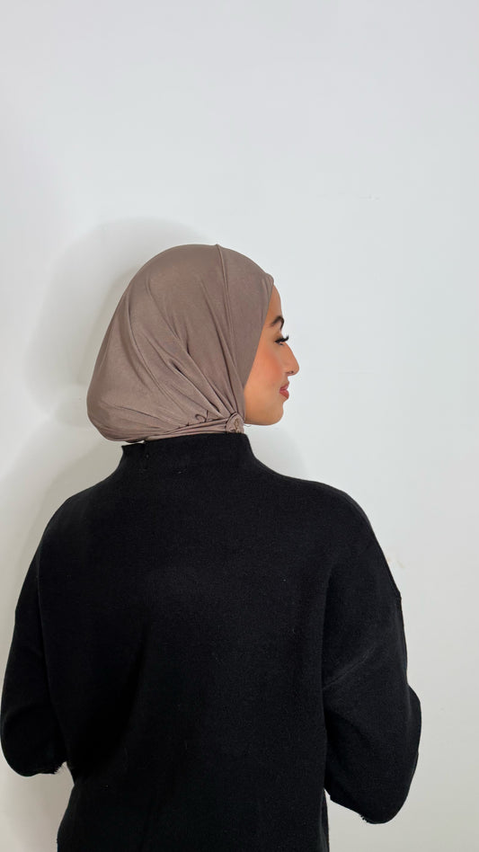 Cagoule JERSEY- Taupe