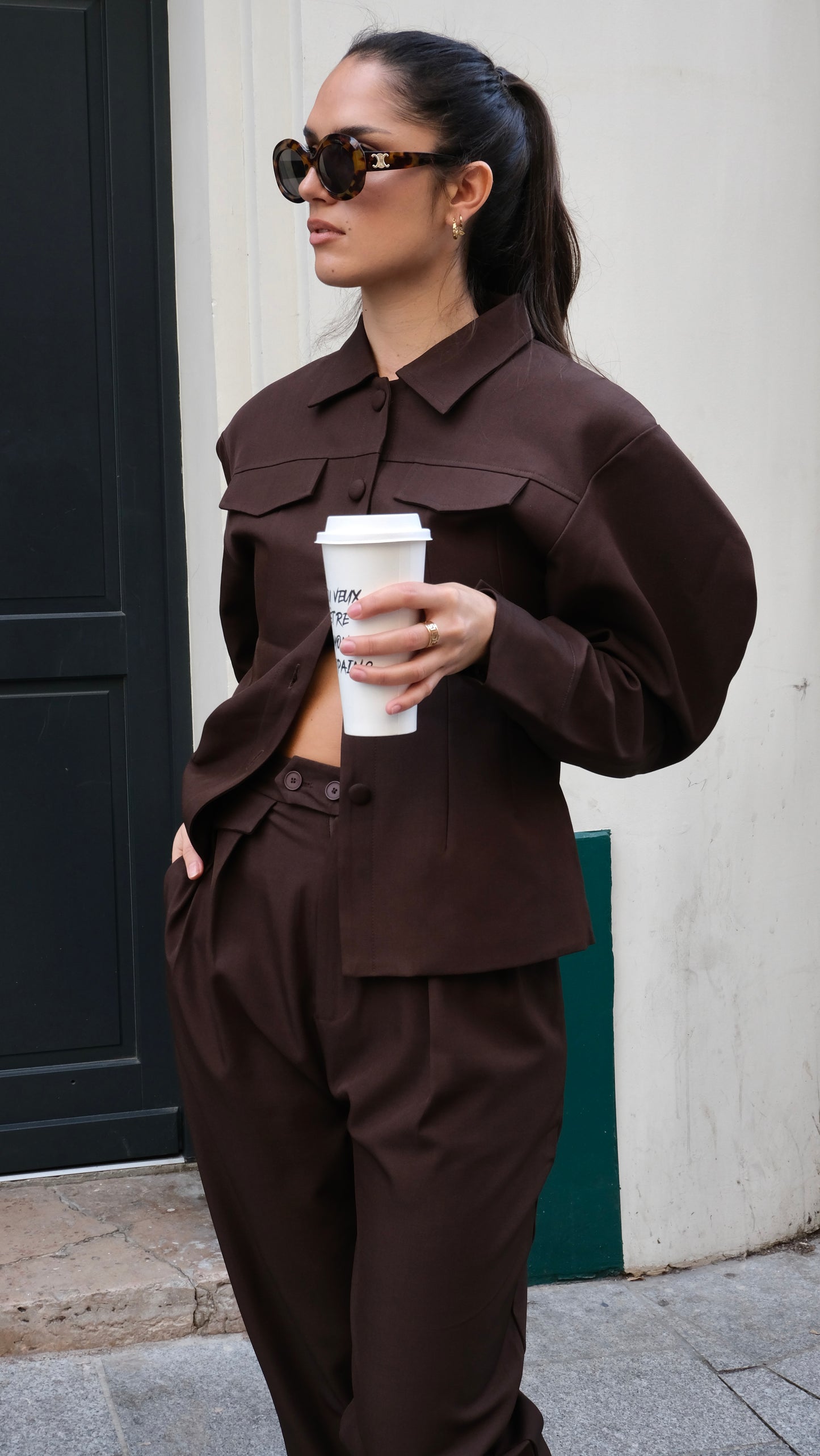 Ensemble manches BALLON- choco