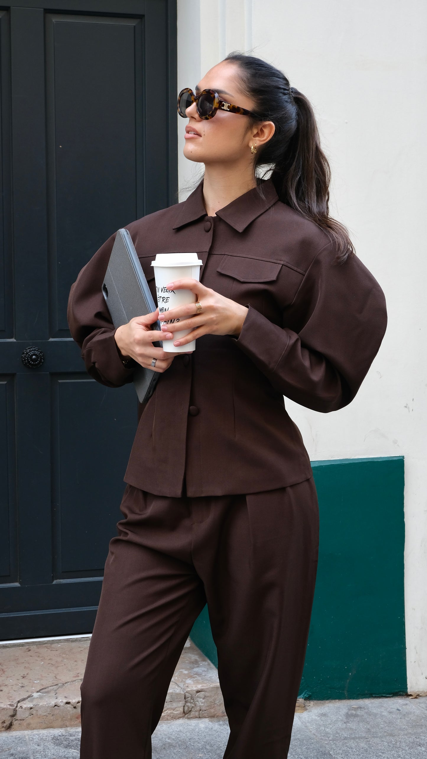 Ensemble manches BALLON- choco