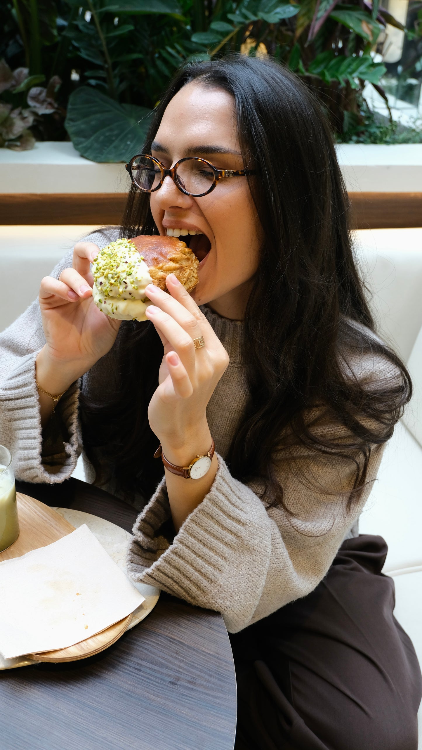 Pull col cheminée TAUPE SOFT